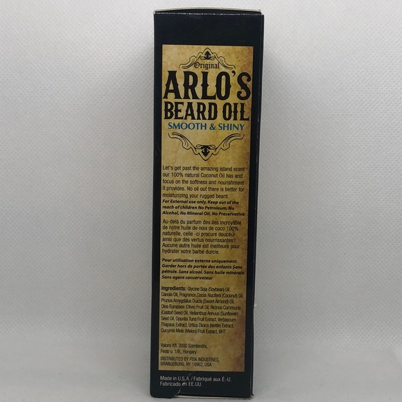 🤎 Original Arlo’s Beard Oil Smooth & Shiny Coconut 🥥 Island 🏝️ Blend 🤎 NWT - Picture 4 of 5
